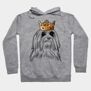 Lowchen Dog King Queen Wearing Crown Hoodie